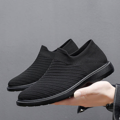 Herren Sommer Atmungsaktive Mesh-Schuhe Niedrig Top Flache Sohle