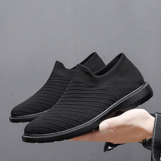 Herren Sommer Atmungsaktive Mesh-Schuhe Niedrig Top Flache Sohle
