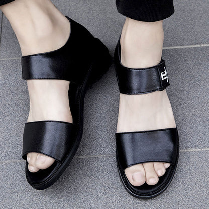 Herren-Sommersandalen Für Den Strand, Rutschfest, Atmungsaktiv, Verstellbare Riemen