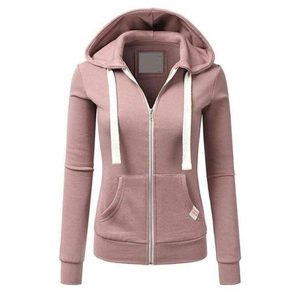Damen Winter Pullover Hoodie mit langen Ärmeln und verstellbarer Kapuze