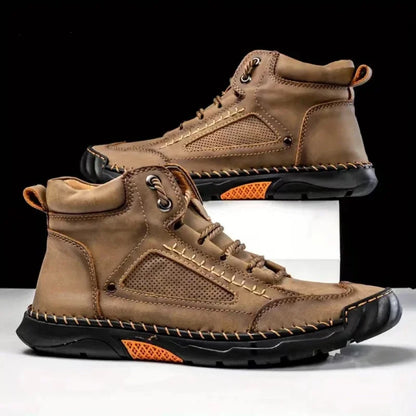 Men's Work Shoes with Orthopedic Insole, Arch Support, and Non-Slip Sole