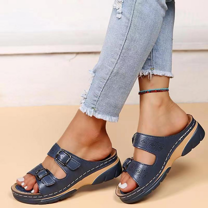 Orthopädische Sommersandalen Für Damen Mit Fußgewölbeunterstützung, Breite Passform Und Verstellbare Riemen
