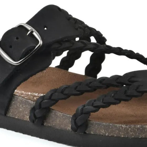 Gewebte, Flache Riemchensandalen Für Damen Mit Durchbrochenem Muster – Lederoptik