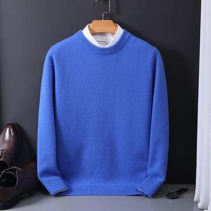 Men's Sweater Crew Neck Loose Fit Long Sleeve – Cotton Blend