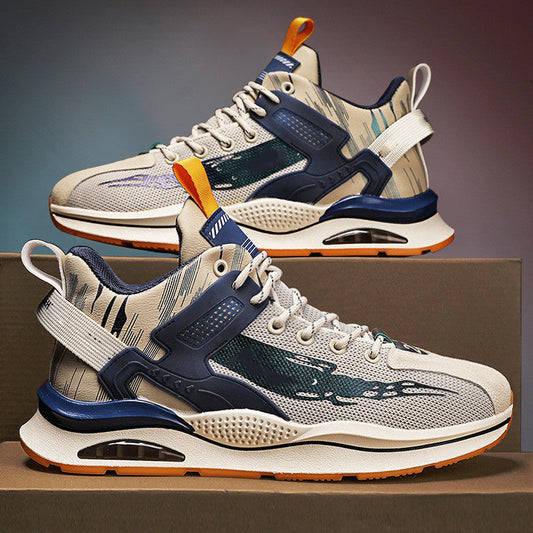 Damen-Plateau-Sportschuhe Mit Schnürung, Pvc-Gummisohle