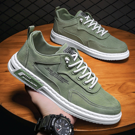 Herren-Sommer-Sneaker mit Canvas-Obermaterial und Gummiplateausohle