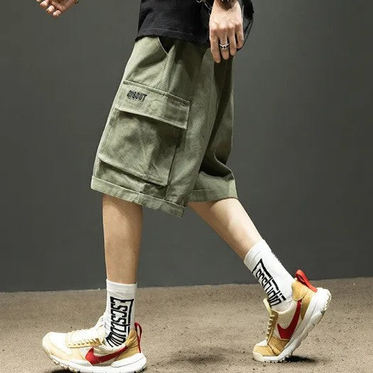 Herren Sommer-Cargo-Shorts mit lockerem Schnitt – Praktische Taschen