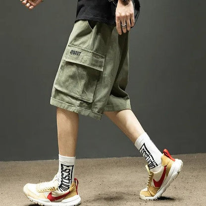 Herren Sommer-Cargo-Shorts mit lockerem Schnitt – Praktische Taschen