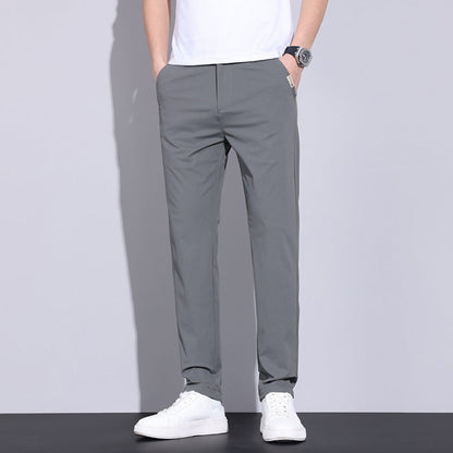Herren Schnelltrocknende Hose Mit Hohem Elastischem Bund, Bleistiftform