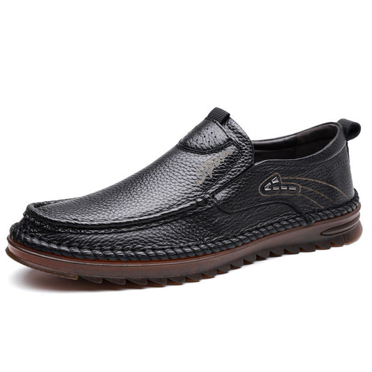 Herren-Fahrschuhe mit Gummisohle und Schlupfdesign