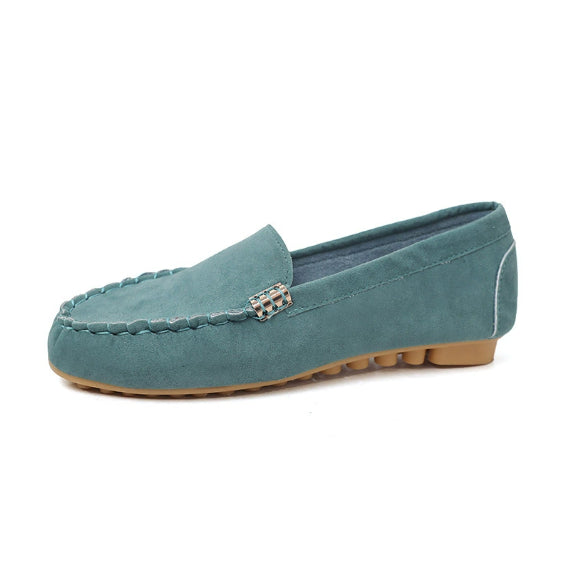 Damen Ballerinas mit Flachem Absatz, Runder Zehenkappe und Niedrigem Schaft, Viskose-Sohle
