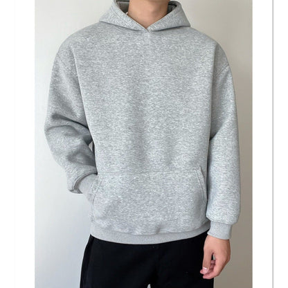 Herren Kapuzenpullover Sweater Lockerer Schnitt Langarm – Baumwoll-Mischung
