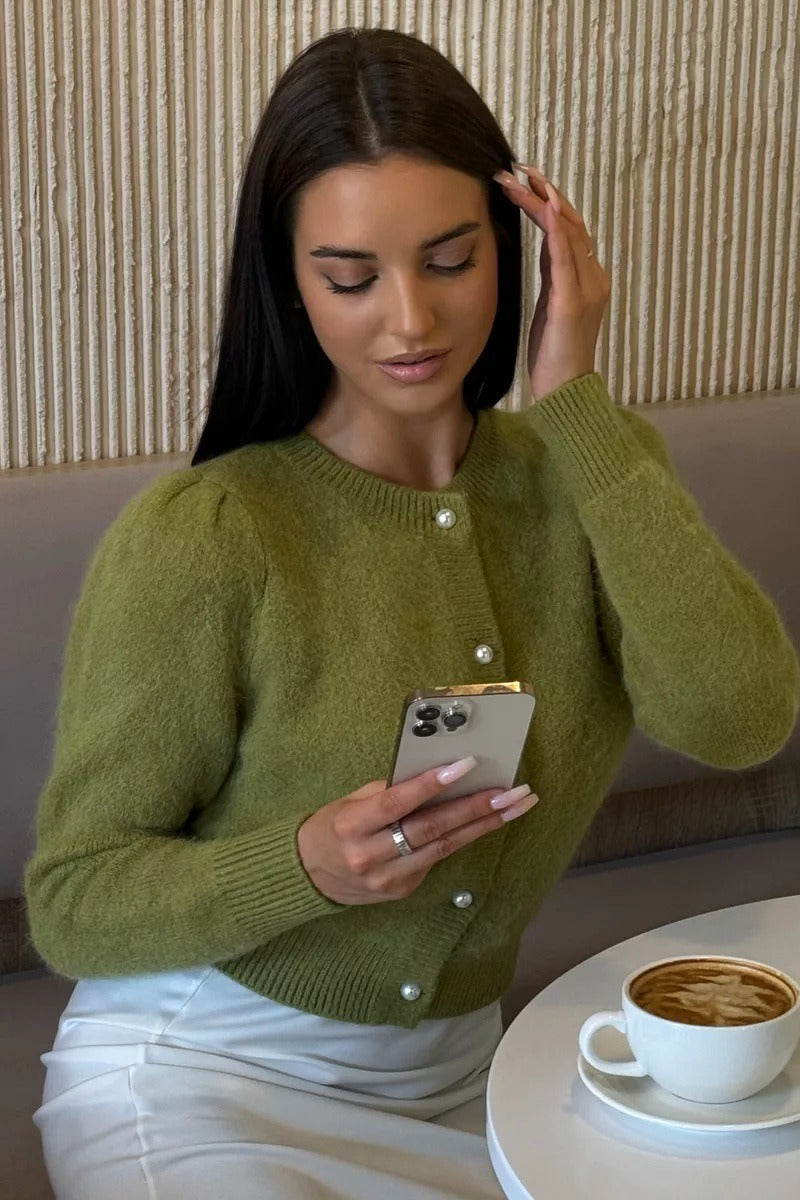 Vielseitig kombinierbarer Damen-Strickcardigan für Alltag und Büro