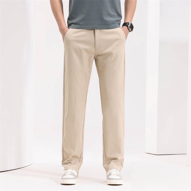 Herren-Hose, Gerade Geschnitten, Locker, Mittelhoch Geschnitten, Leicht