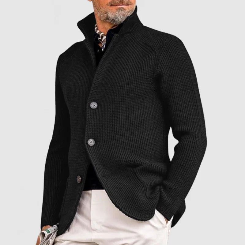 Herren Cardigan Mit Fronttaschen Und Knopfleiste