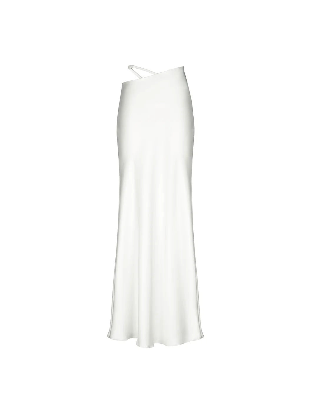 Damen langer Bodycon-Hüftrock mit Cut-Out-Detail