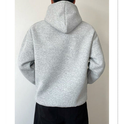 Herren Kapuzenpullover Sweater Lockerer Schnitt Langarm – Baumwoll-Mischung