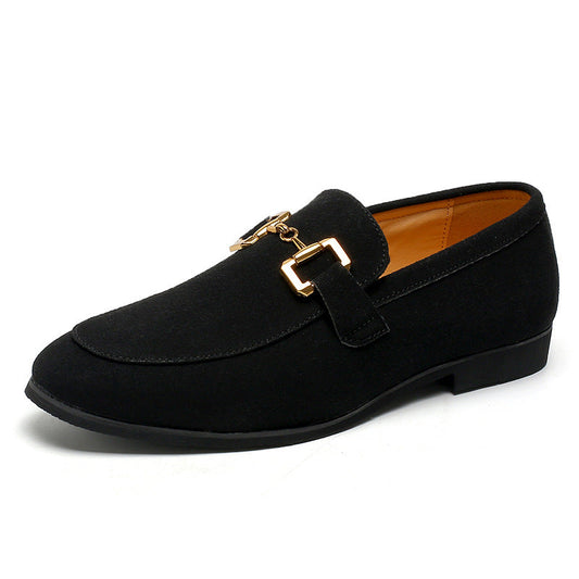 Herren Slipper Slip-On Fahrer-Schuhe mit runder Spitze