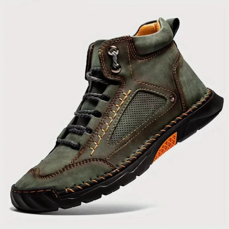 Men's Work Shoes with Orthopedic Insole, Arch Support, and Non-Slip Sole