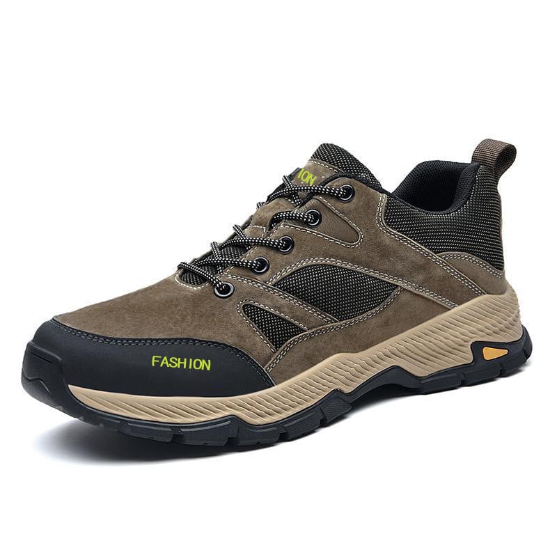 Men's sports sneakers with laces, low cut, and flat sole