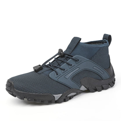 Men's Mid-Top Hiking Shoes with Non-Slip Rubber Sole for Outdoor Activities