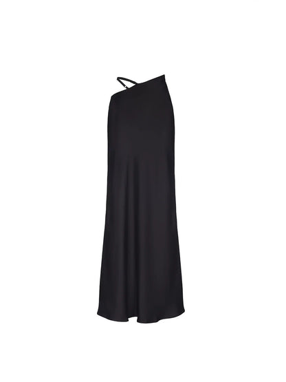 Damen langer Bodycon-Hüftrock mit Cut-Out-Detail