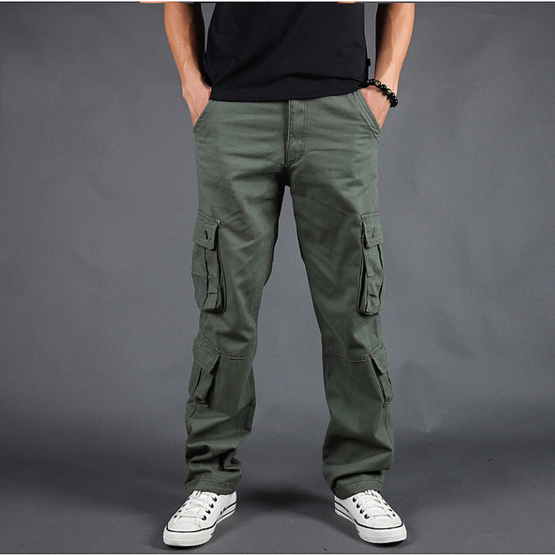 Men's Overalls with Straight Leg, Multiple Pockets, and Zipper