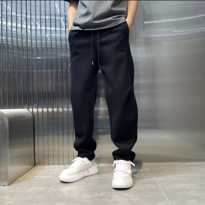 Herren-Jogginghose Mit Lockerem Schnitt, Kordelzug, Hohem Bund Und Schmal Zulaufendem Bein