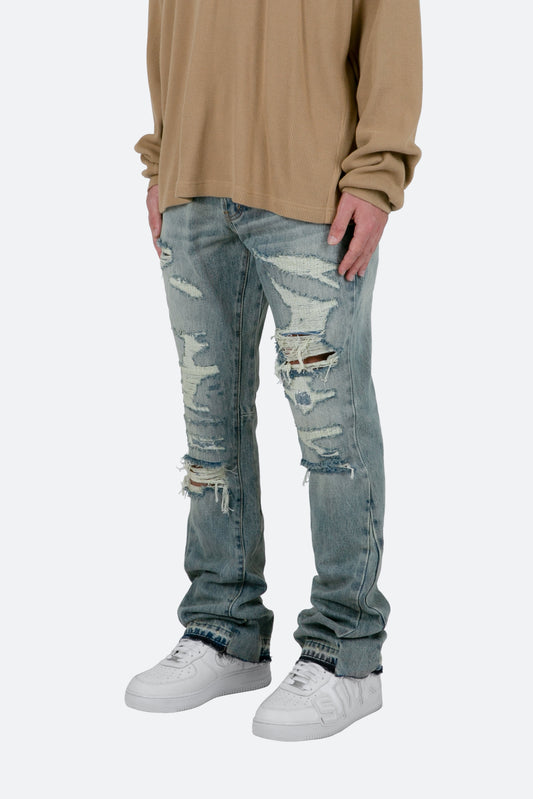 Herren Weitbeinhose mit Faltendetails und lockerer Silhouette – Asiatischer Schnitt