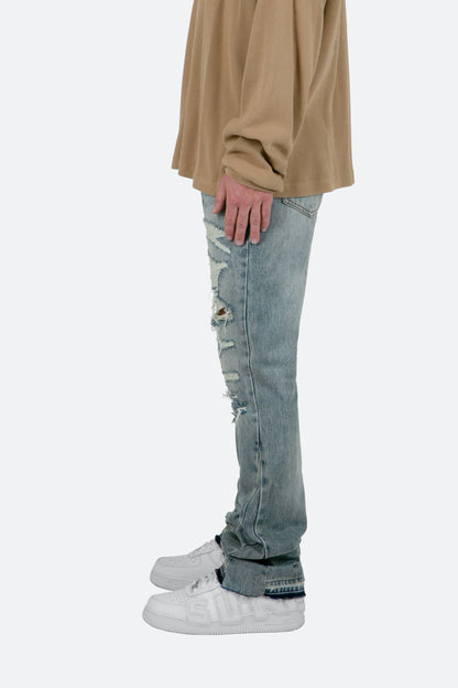 Herren Weitbeinhose mit Faltendetails und lockerer Silhouette – Asiatischer Schnitt