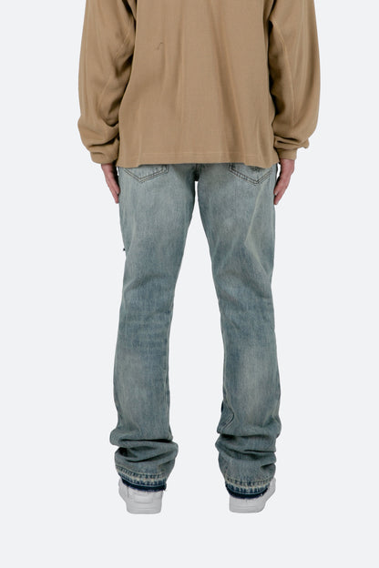 Herren Weitbeinhose mit Faltendetails und lockerer Silhouette – Asiatischer Schnitt