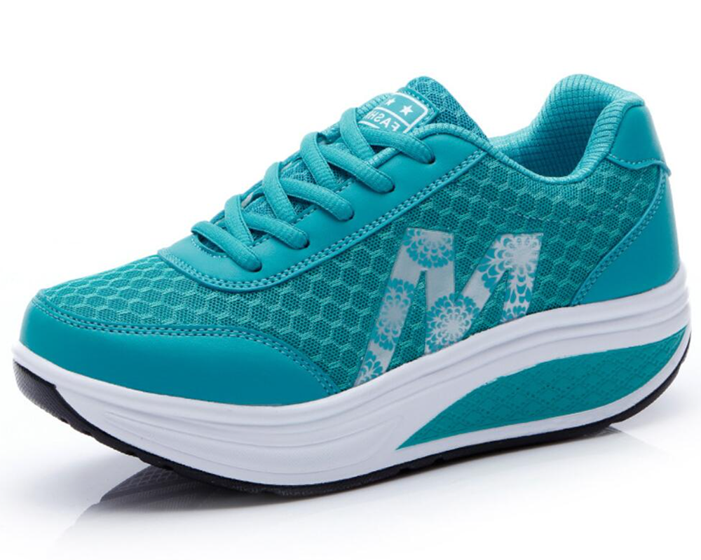 Damen Walkingsneaker Fußgewölbeunterstützung Luftkissensohle Atmungsaktiv