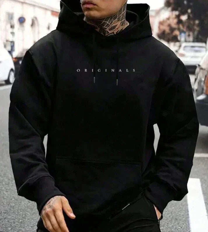 Herren Hoodie Mit Kordelzug Im Streetwear Stil