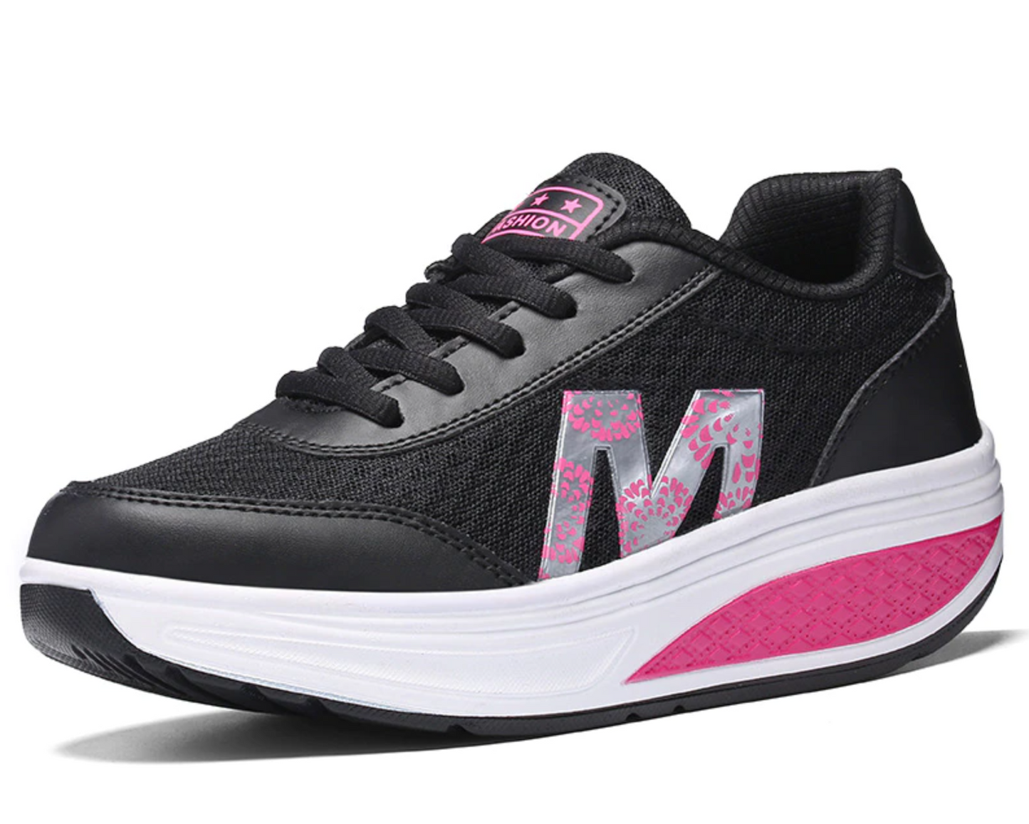 Damen Walkingsneaker Fußgewölbeunterstützung Luftkissensohle Atmungsaktiv
