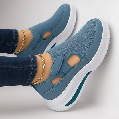 Damen Orthopädische Schuhe Slip-On Atmungsaktiv Rutschfest Unterstützend