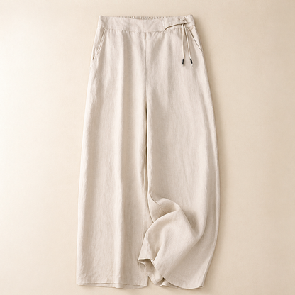 Damen Weite Hose mit Kordelzug