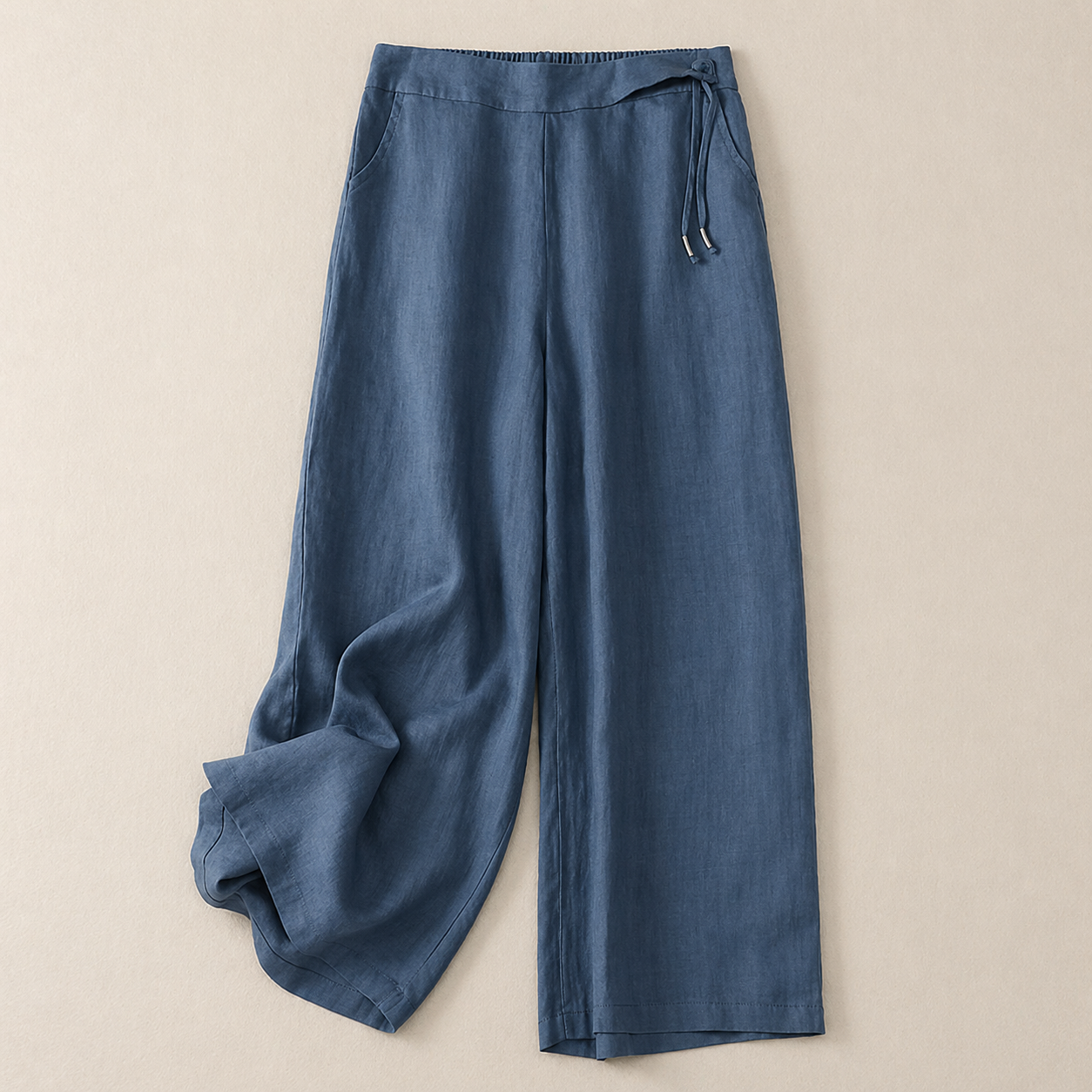 Damen Weite Hose mit Kordelzug