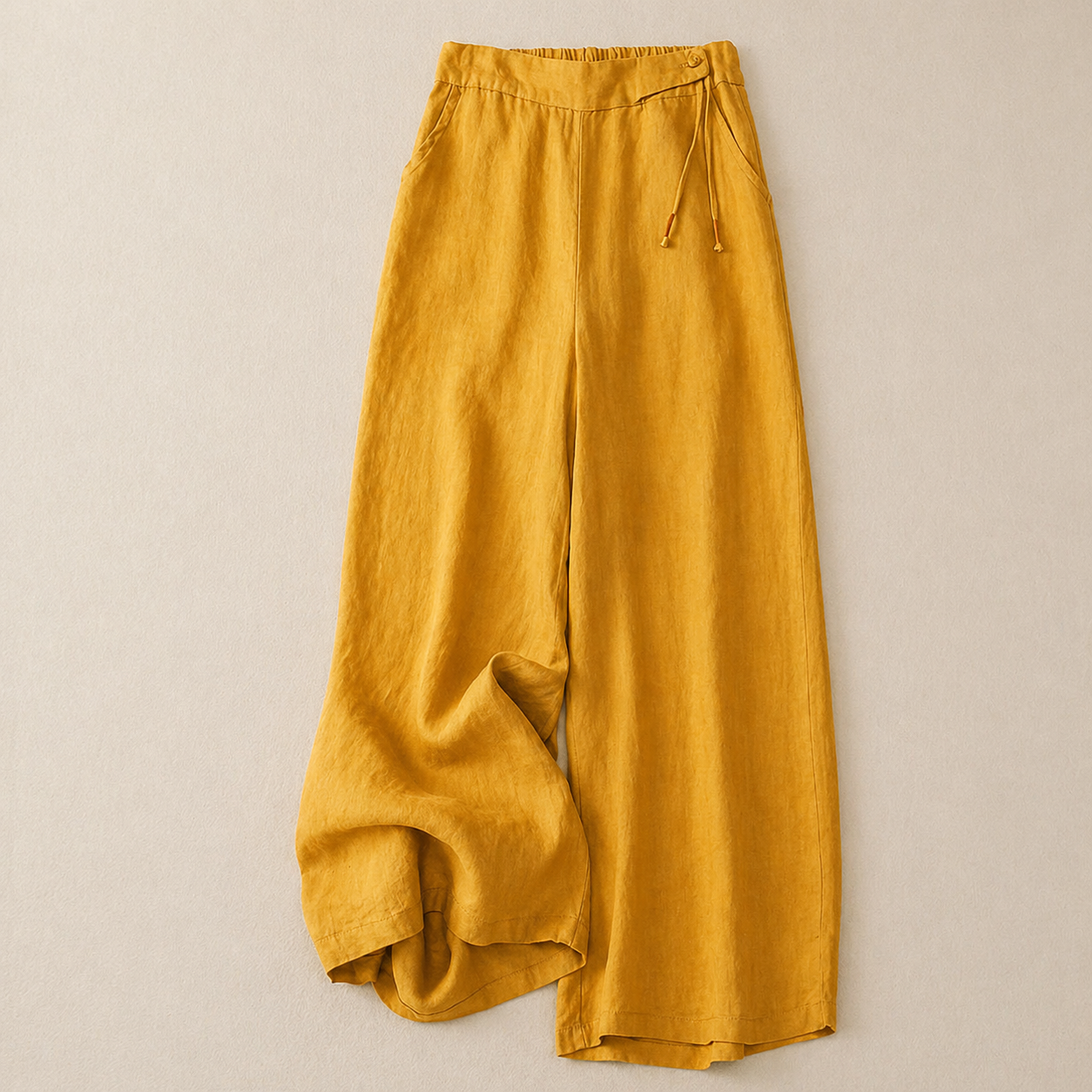Damen Weite Hose mit Kordelzug