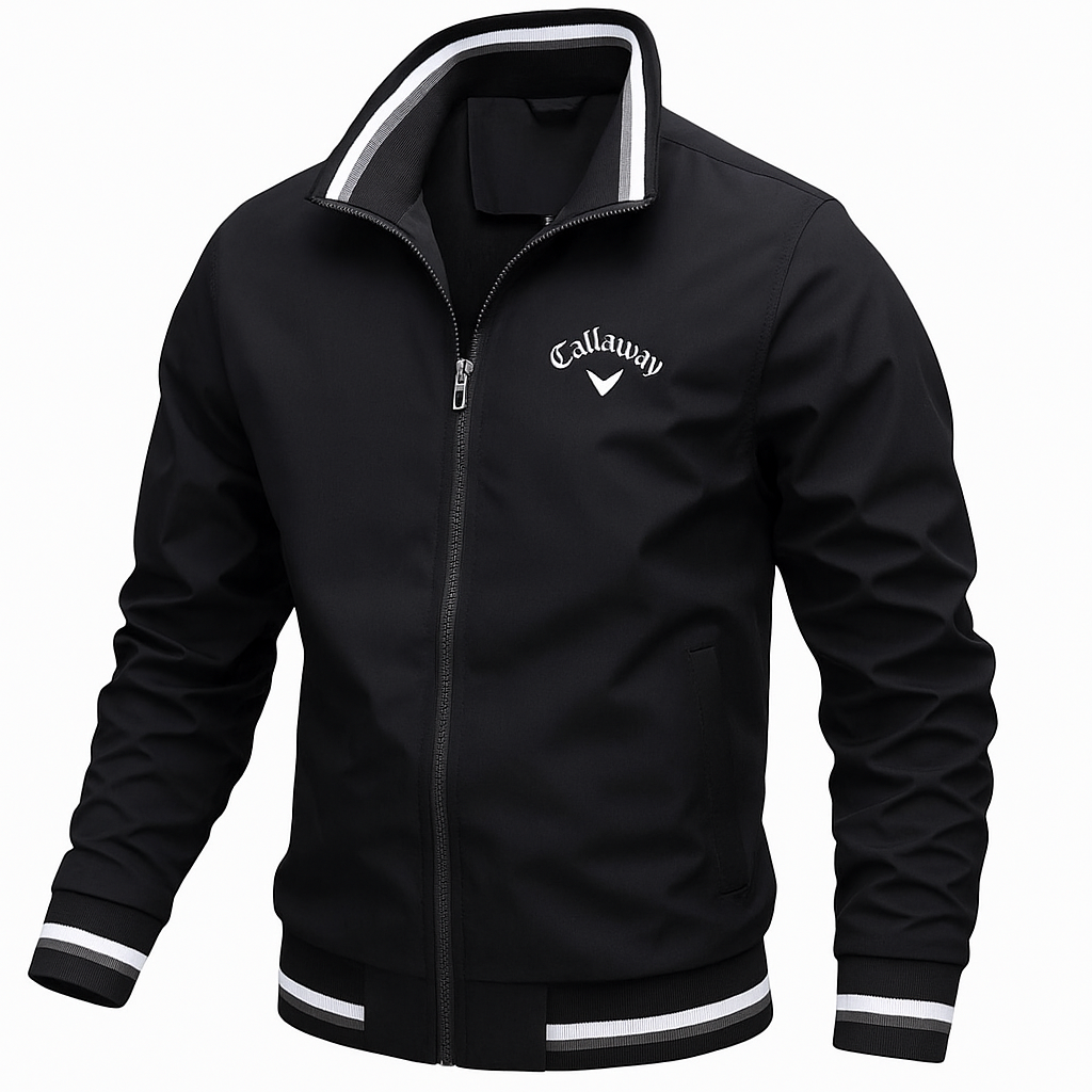 Herren Herbst-Blousonjacke mit Stehkragen und Rippbündchen