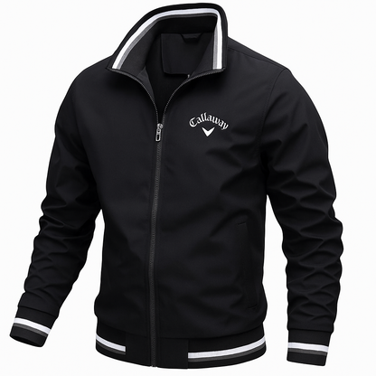 Herren Herbst-Blousonjacke mit Stehkragen und Rippbündchen