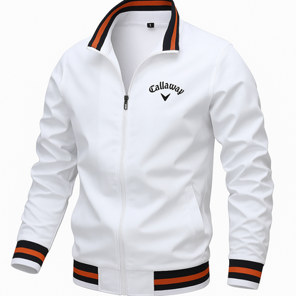 Herren Herbst-Blousonjacke mit Stehkragen und Rippbündchen