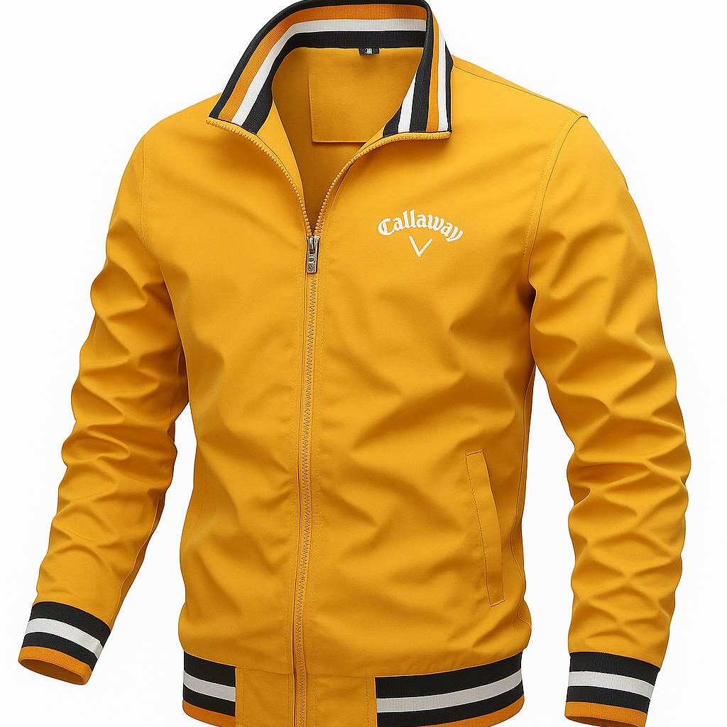 Herren Herbst-Blousonjacke mit Stehkragen und Rippbündchen