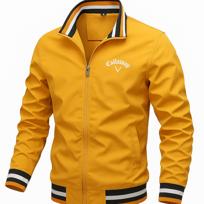 Herren Herbst-Blousonjacke mit Stehkragen und Rippbündchen