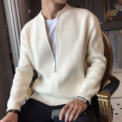 Herren-Strickcardigan im klassischen Schnitt für Herbst und Winter