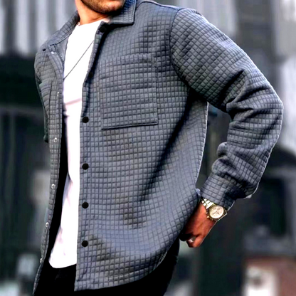 Men's Winter Jacket Made of Cotton with Warming Insulation