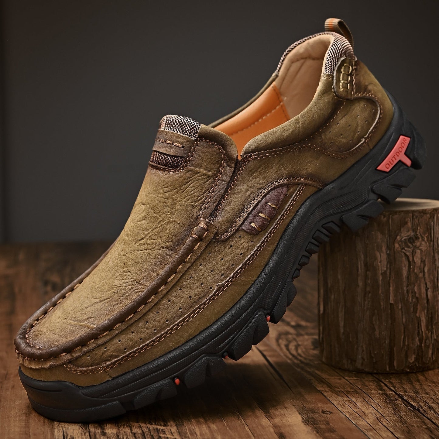 Orthopädische Herren-Slipper Mit Fußgewölbeunterstützung Und Rutschfester Sohle – Lederoptik