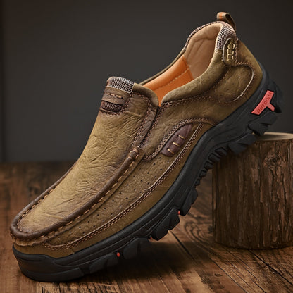 Orthopädische Herren-Slipper Mit Fußgewölbeunterstützung Und Rutschfester Sohle – Lederoptik