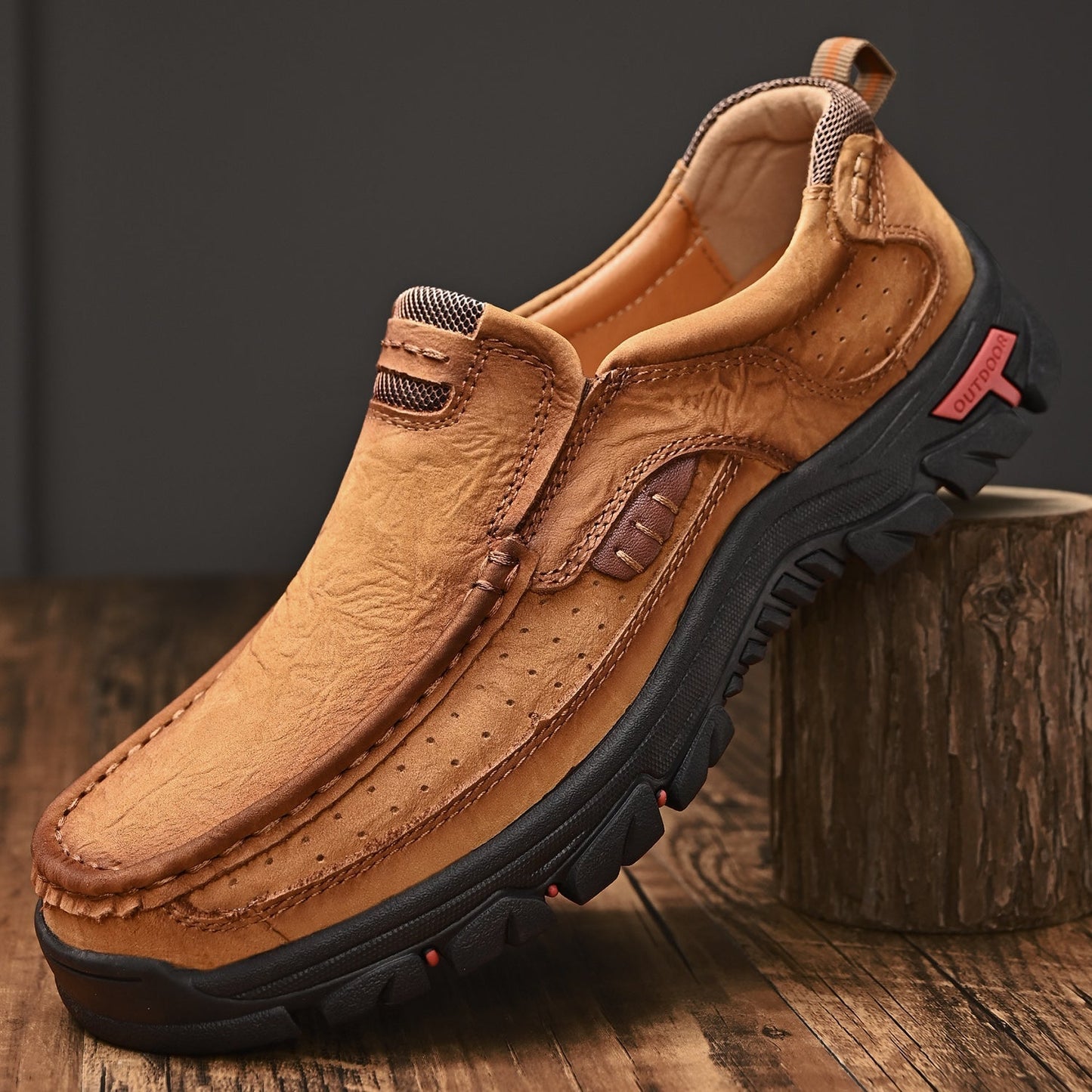 Orthopädische Herren-Slipper Mit Fußgewölbeunterstützung Und Rutschfester Sohle – Lederoptik