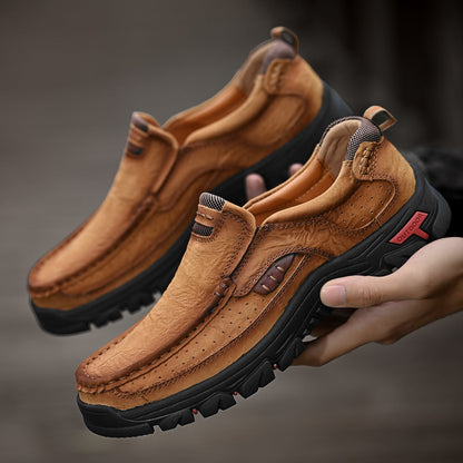 Orthopädische Herren-Slipper Mit Fußgewölbeunterstützung Und Rutschfester Sohle – Lederoptik