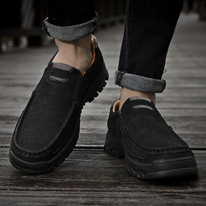 Orthopädische Herren-Slipper Mit Fußgewölbeunterstützung Und Rutschfester Sohle – Lederoptik